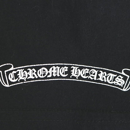 CHROME HEARTS Old English Neck Logo Long Sleeve Tee Black Size M