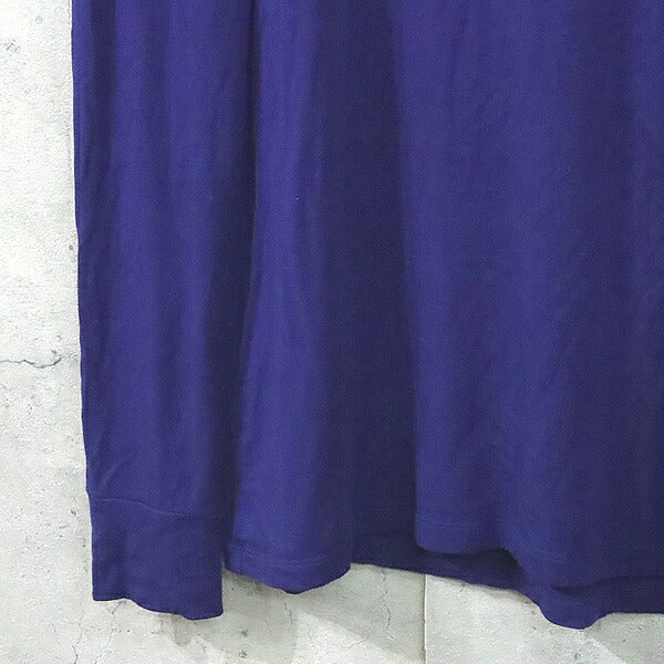 RAF SIMONS Micromodal High Neck Long Top Purple Size L