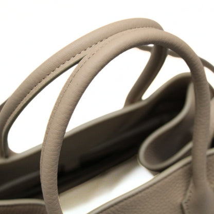 The Row Soft Margaux 12 Leather Dark Taupe Shoulder Bag Size ONE SIZE