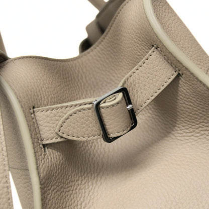 The Row Soft Margaux 12 Leather Dark Taupe Shoulder Bag Size ONE SIZE