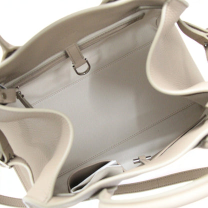 The Row Soft Margaux 12 Leather Dark Taupe Shoulder Bag Size ONE SIZE