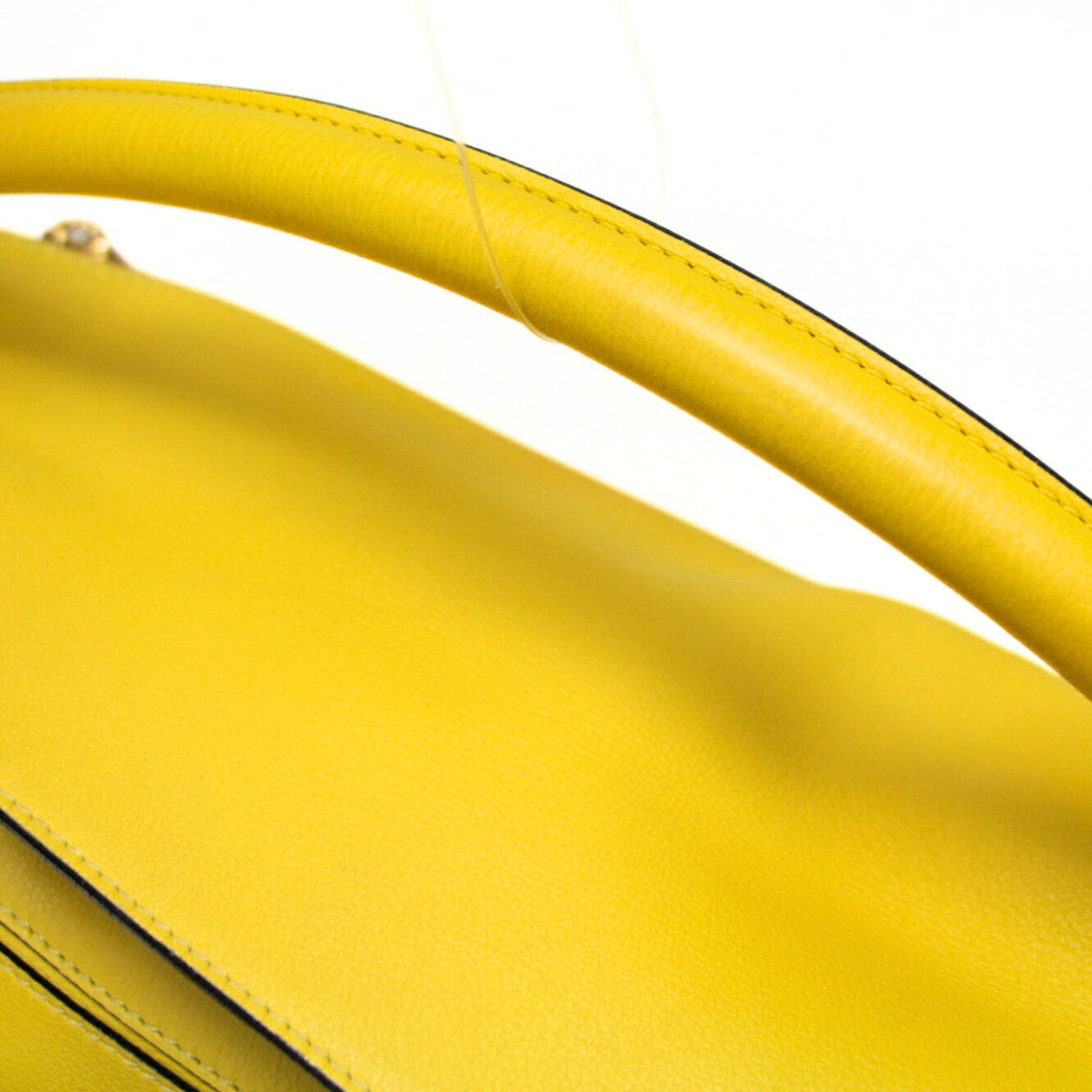 LOEWE Puzzle 2-Way Leather Shoulder Bag Yellow Size ONE SIZE