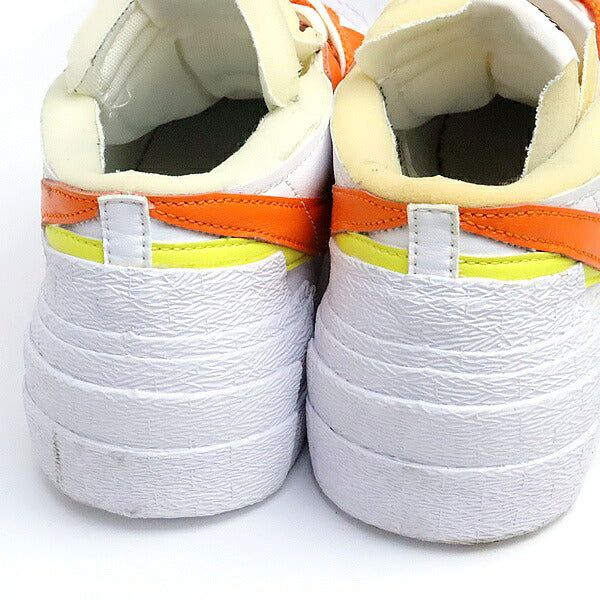 NIKE x SACAI Blazer Low Magma Orange Sneakers Size 27.5cm