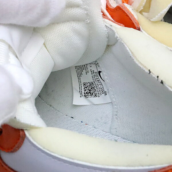 NIKE x SACAI Blazer Low Magma Orange Sneakers Size 27.5cm