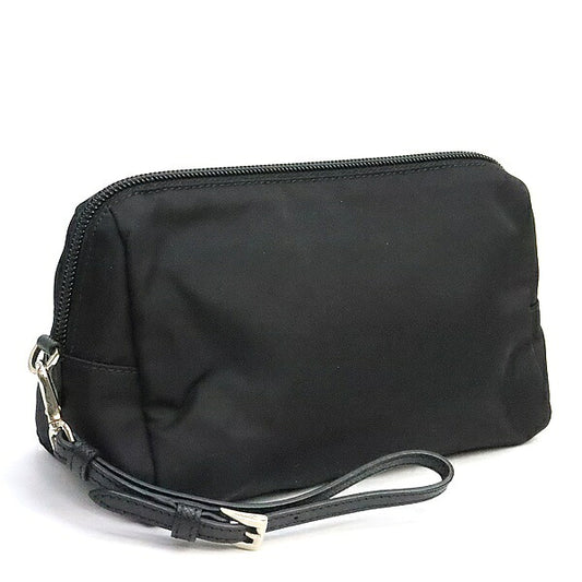 PRADA Triangle Logo Nylon Silver Hardware Pouch Size ONE SIZE
