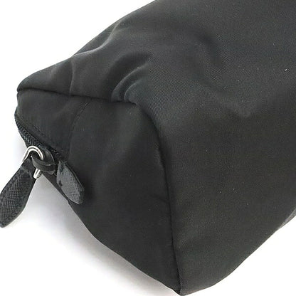PRADA Triangle Logo Nylon Silver Hardware Pouch Size ONE SIZE