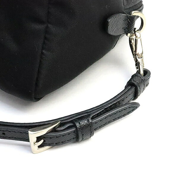 PRADA Triangle Logo Nylon Silver Hardware Pouch Size ONE SIZE