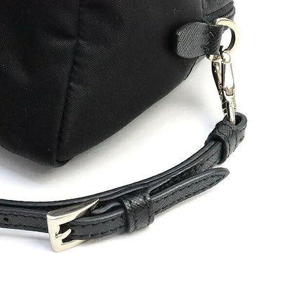 PRADA Triangle Logo Nylon Silver Hardware Pouch Size ONE SIZE