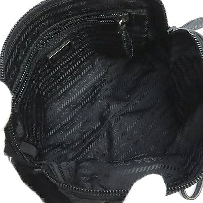 PRADA Triangle Logo Nylon Silver Hardware Pouch Size ONE SIZE