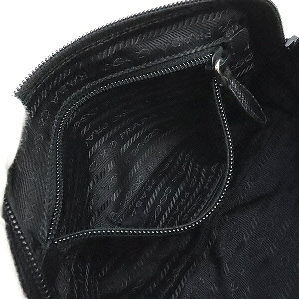 PRADA Triangle Logo Nylon Silver Hardware Pouch Size ONE SIZE