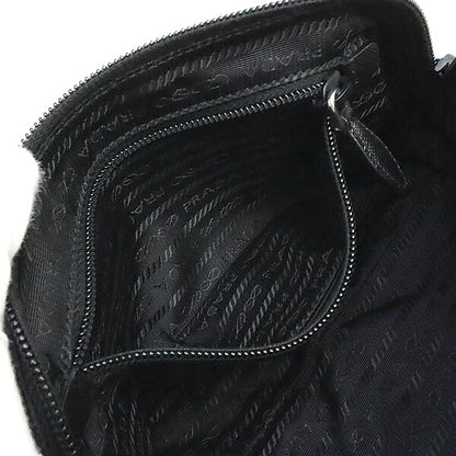 PRADA Triangle Logo Nylon Silver Hardware Pouch Size ONE SIZE