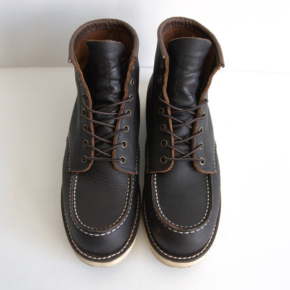 REDWING 8849 6inch Classic Moc Toe Boots Black Size 8.5D