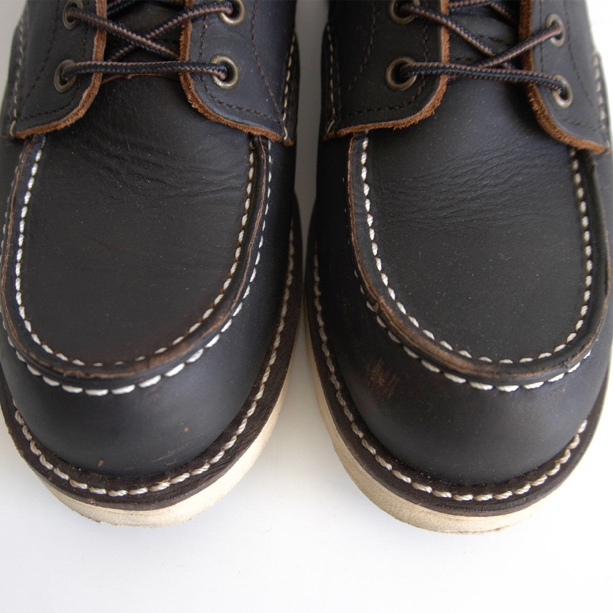 REDWING 8849 6inch Classic Moc Toe Boots Black Size 8.5D