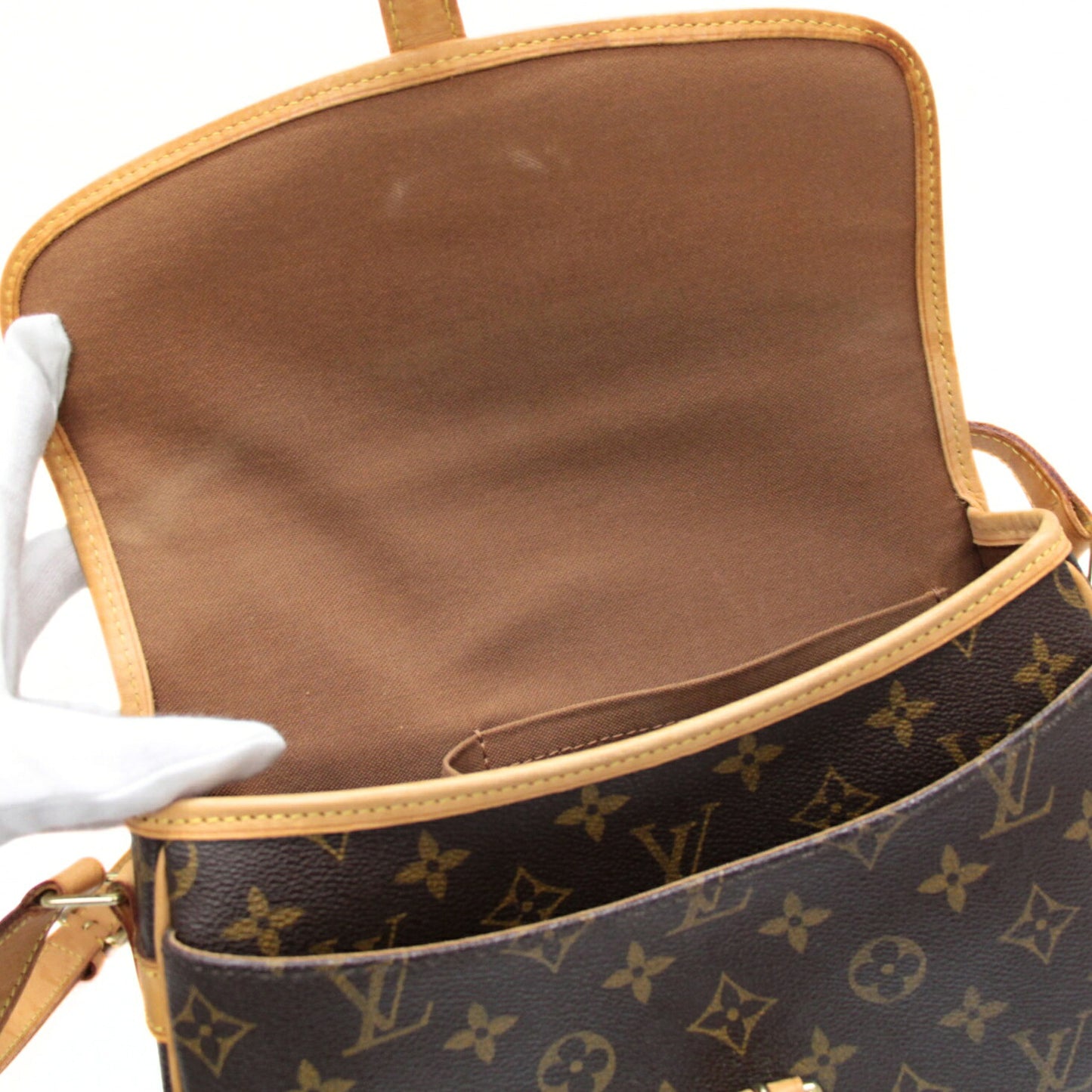 LOUIS VUITTON Sologne Monogram Bag Brown Size ONE SIZE