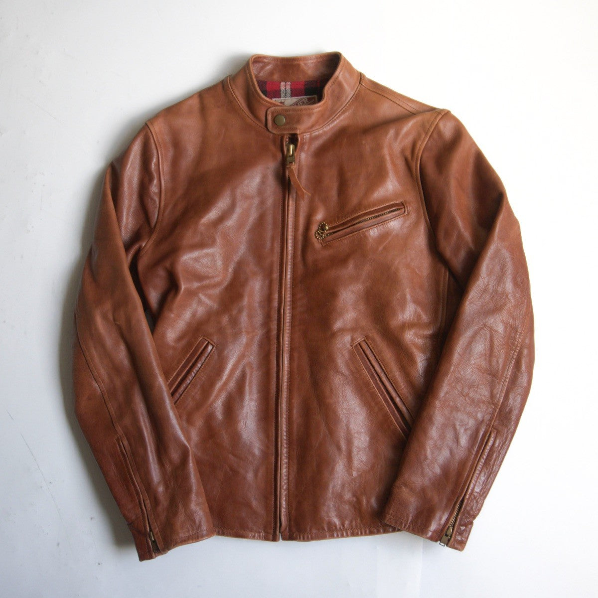 Y'2 Leather Horsehide Single Rider Jacket Size 40