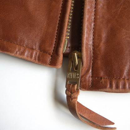 Y'2 Leather Horsehide Single Rider Jacket Size 40