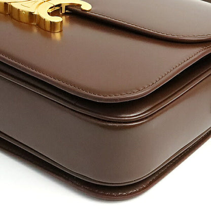 CELINE Classic Triomphe Calfskin Bag Chestnut Size ONE SIZE