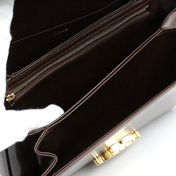 CELINE Classic Triomphe Calfskin Bag Chestnut Size ONE SIZE