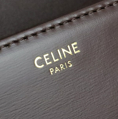 CELINE Classic Triomphe Calfskin Bag Chestnut Size ONE SIZE