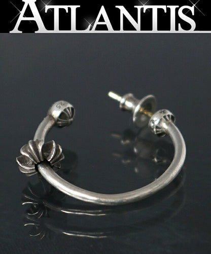 CHROME HEARTS CH Plus Silver Hoop Earring Size ONE SIZE