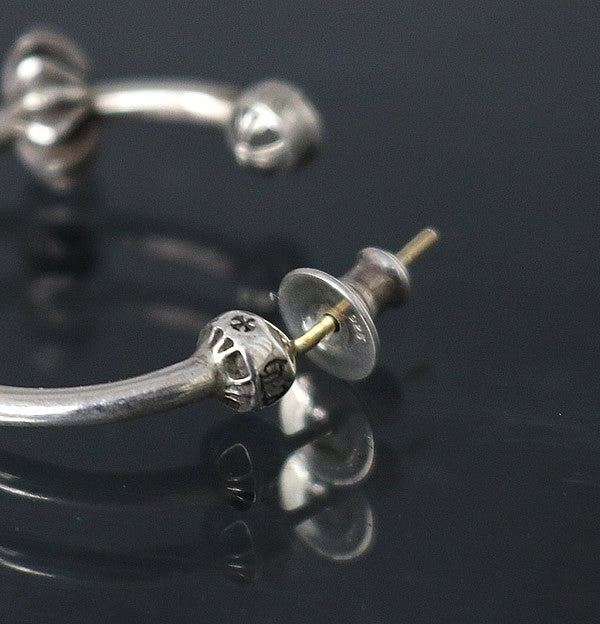 CHROME HEARTS CH Plus Silver Hoop Earring Size ONE SIZE