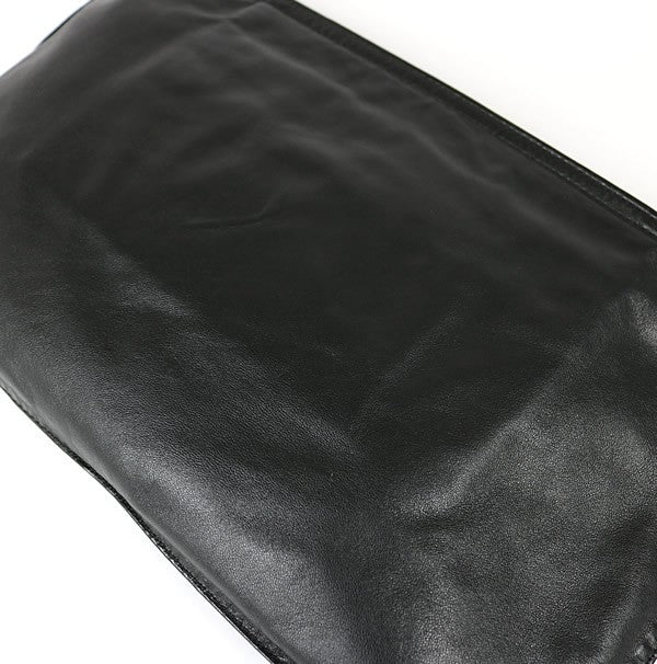 CHROME HEARTS BS Fleur Leather Bag Black Size ONE SIZE