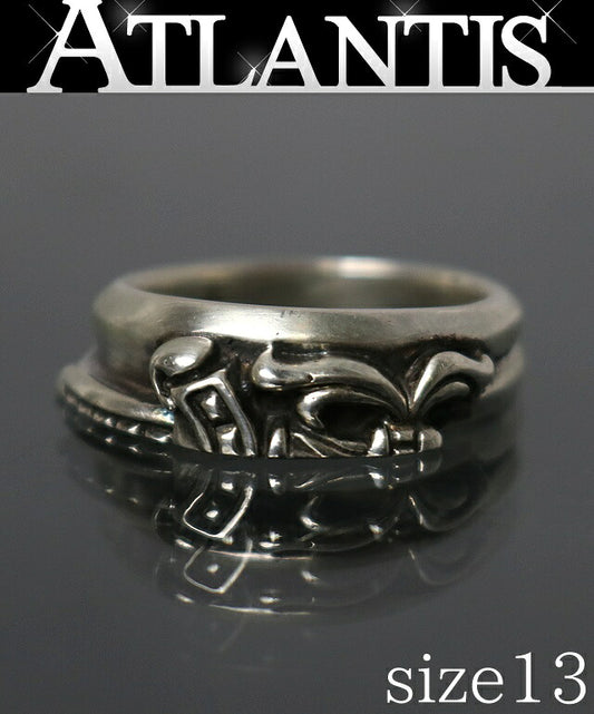 CHROME HEARTS Half Classic Dagger Ring Silver Size US 6.5