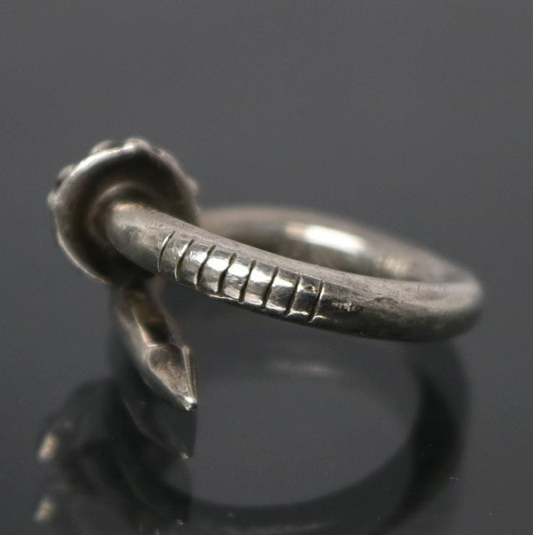 CHROME HEARTS Cross Ball Nail Ring Sterling Size ONE SIZE