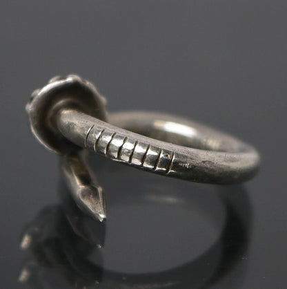 CHROME HEARTS Cross Ball Nail Ring Sterling Size ONE SIZE