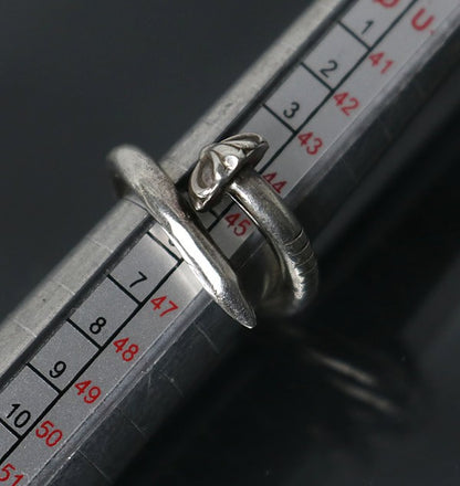 CHROME HEARTS Cross Ball Nail Ring Sterling Size ONE SIZE