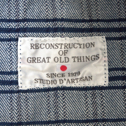 Studio D'Artisan Hank-dyed Checked Denim Jacket Size 40