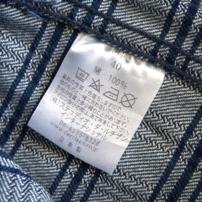 Studio D'Artisan Hank-dyed Checked Denim Jacket Size 40