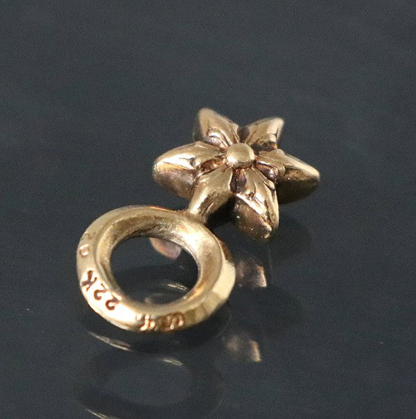 CHROME HEARTS 22K Stack 6P Star Pendant Charm Size ONE SIZE