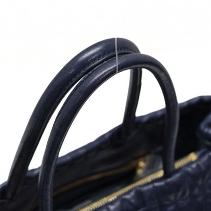 miumiu Matelasse Leather 2-Way Bag Navy Size ONE SIZE