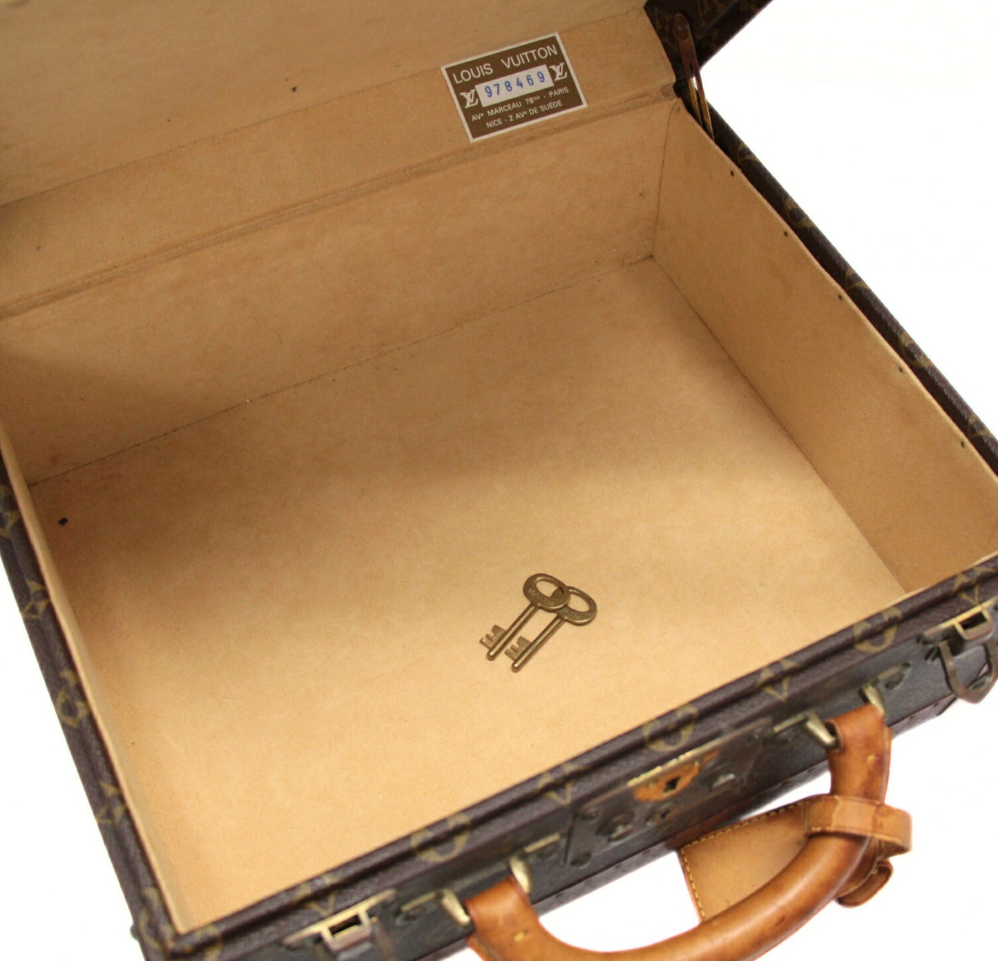 Louis Vuitton Cotville 35 Monogram Attache Case Brown