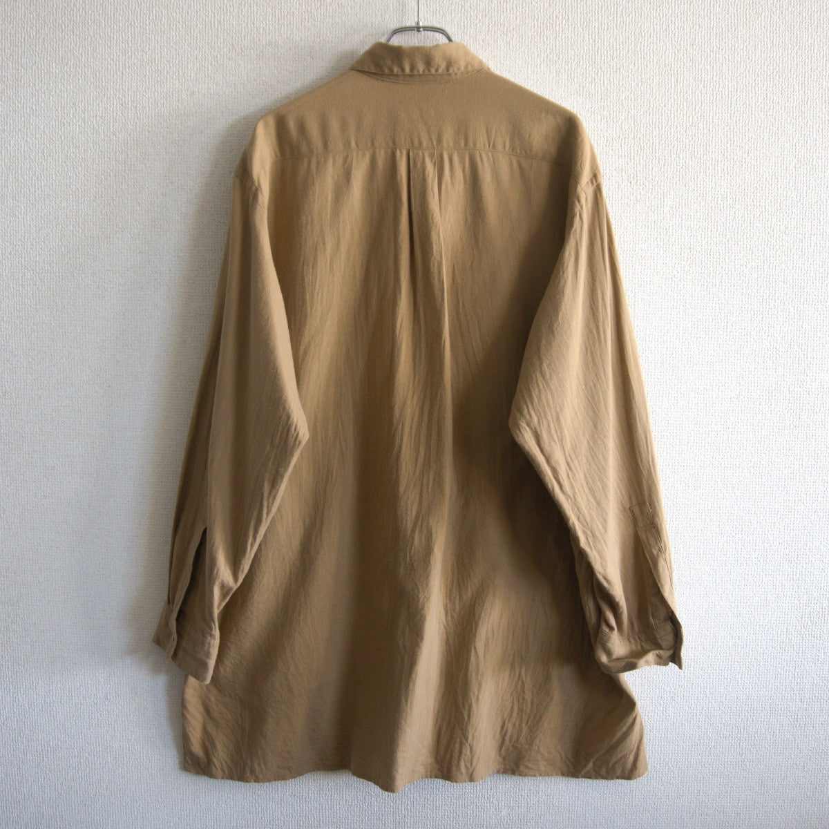 Y's for Men Oversized cotton wool shirt Beige Size XXL