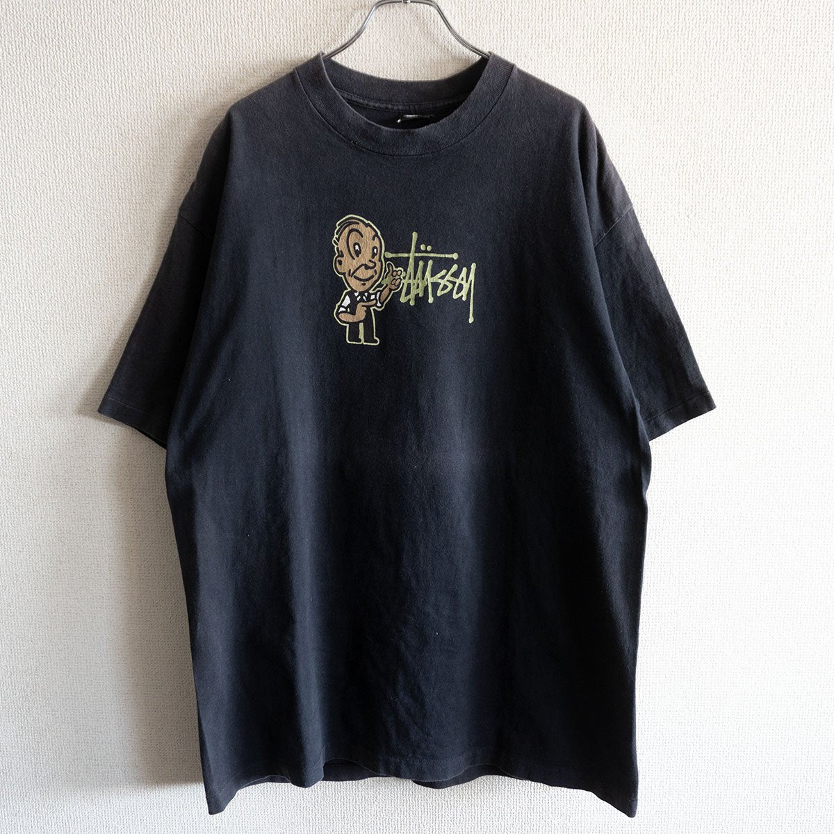 Stussy 80S Double-sided print T-shirt Size USA