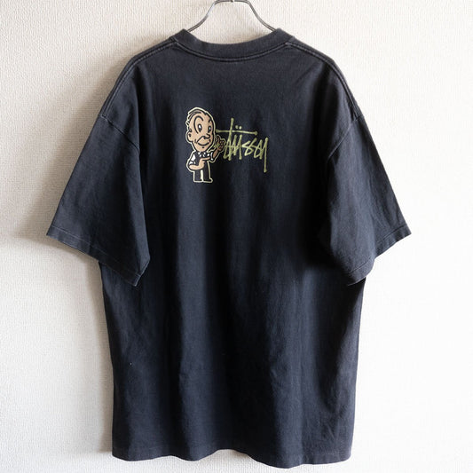 Stussy 80S Double-sided print T-shirt Size USA