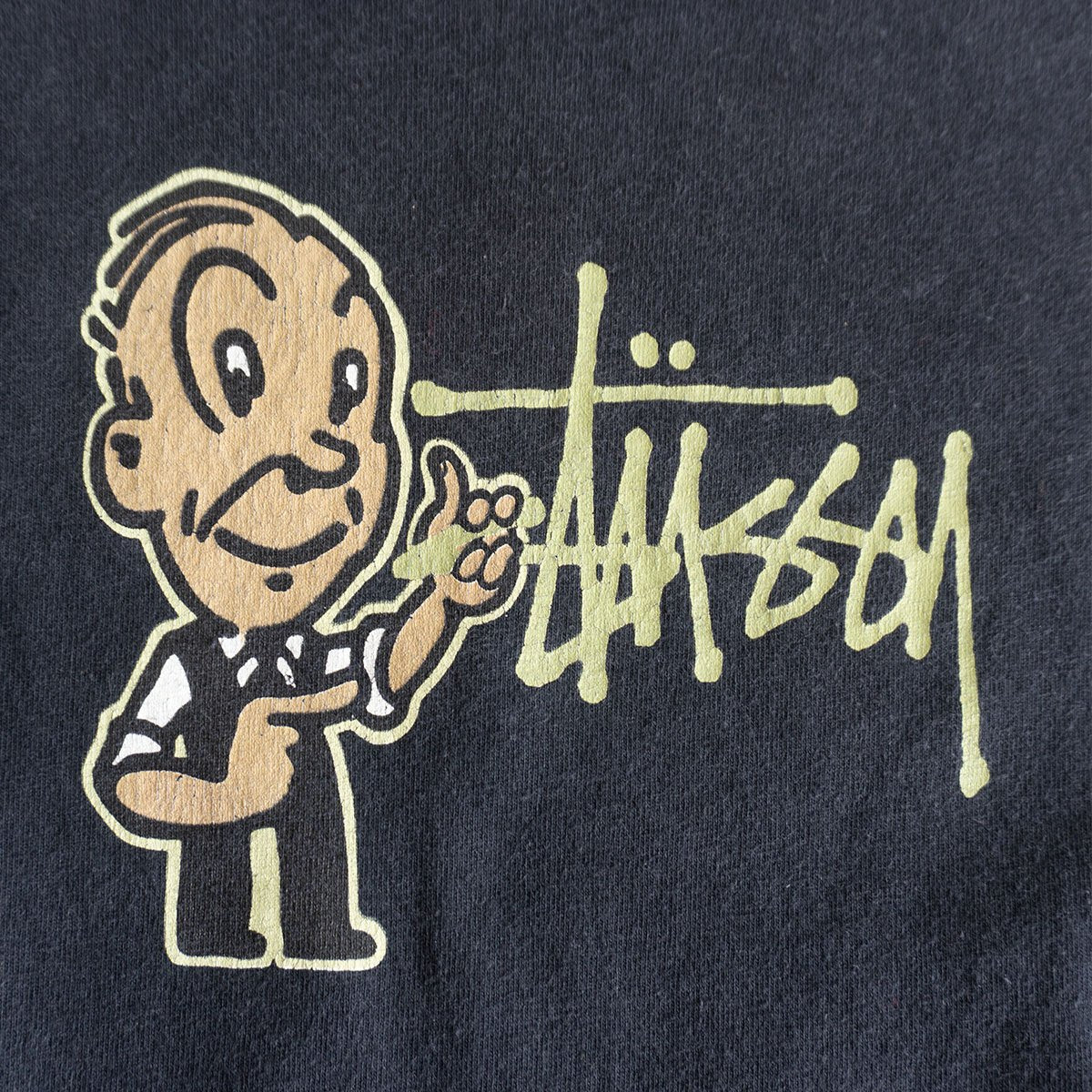 Stussy 80S Double-sided print T-shirt Size USA