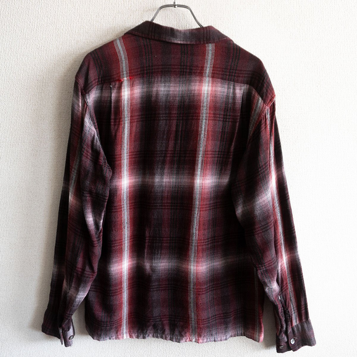 McGregor 50S Ombre Check Rayon Shirt Size M