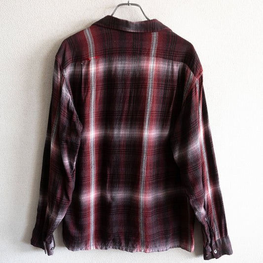 McGregor 50S Ombre Check Rayon Shirt Size M