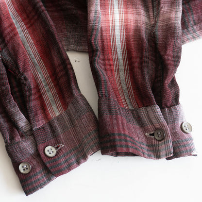 McGregor 50S Ombre Check Rayon Shirt Size M