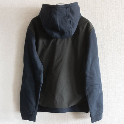 Hermes Half-zip nylon-paneled hoodie Size L