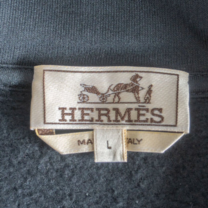 Hermes Half-zip nylon-paneled hoodie Size L