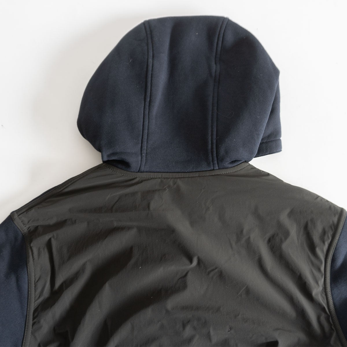 Hermes Half-zip nylon-paneled hoodie Size L