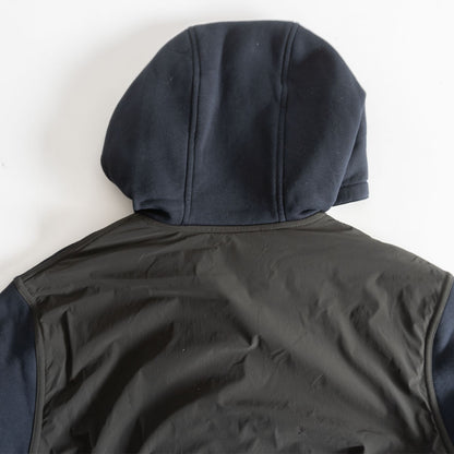 Hermes Half-zip nylon-paneled hoodie Size L