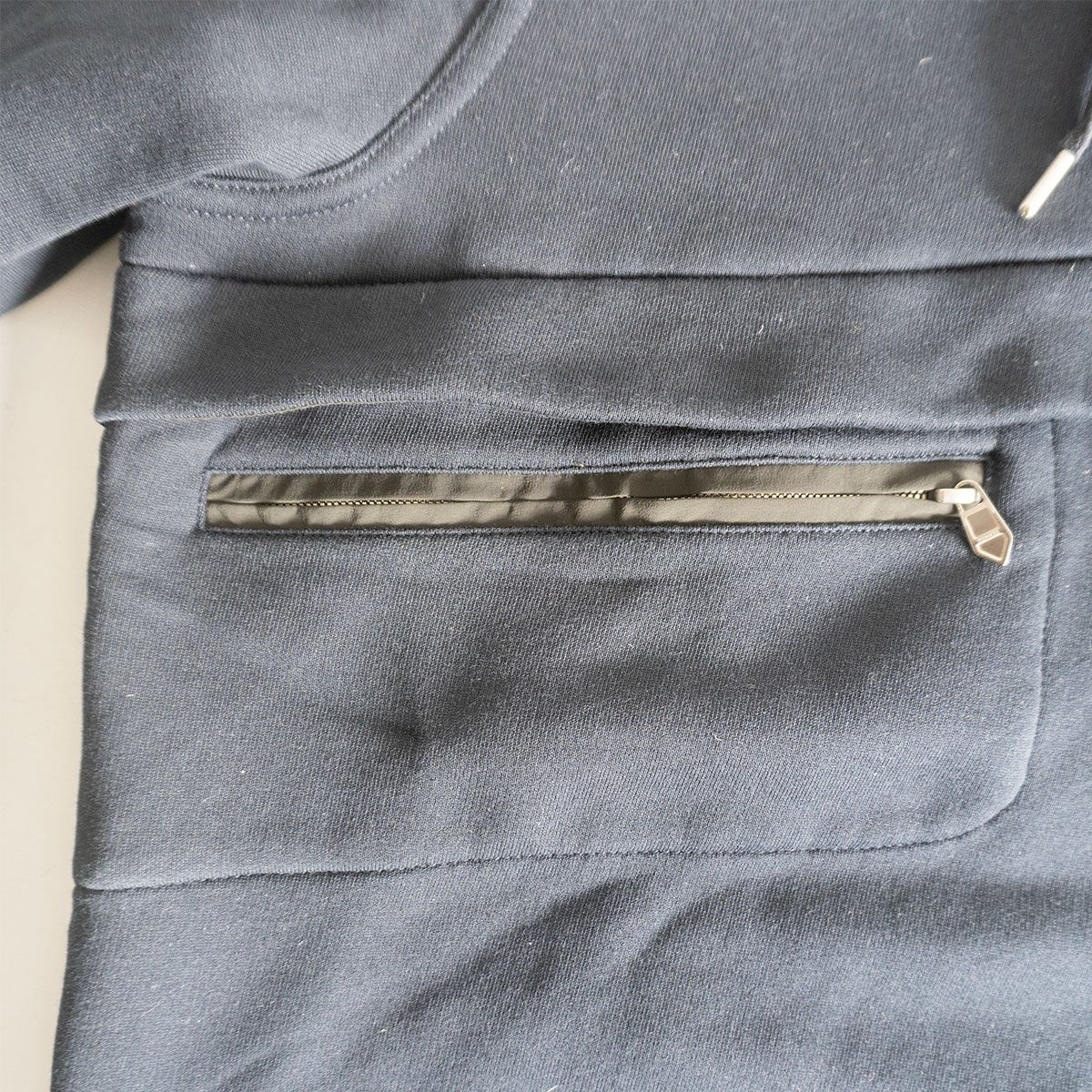 Hermes Half-zip nylon-paneled hoodie Size L