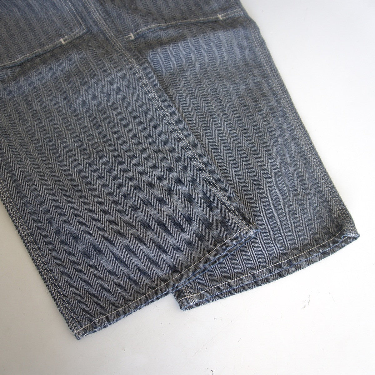 IRON HEART 10.5oz Herringbone Double Knee Jeans Size 33
