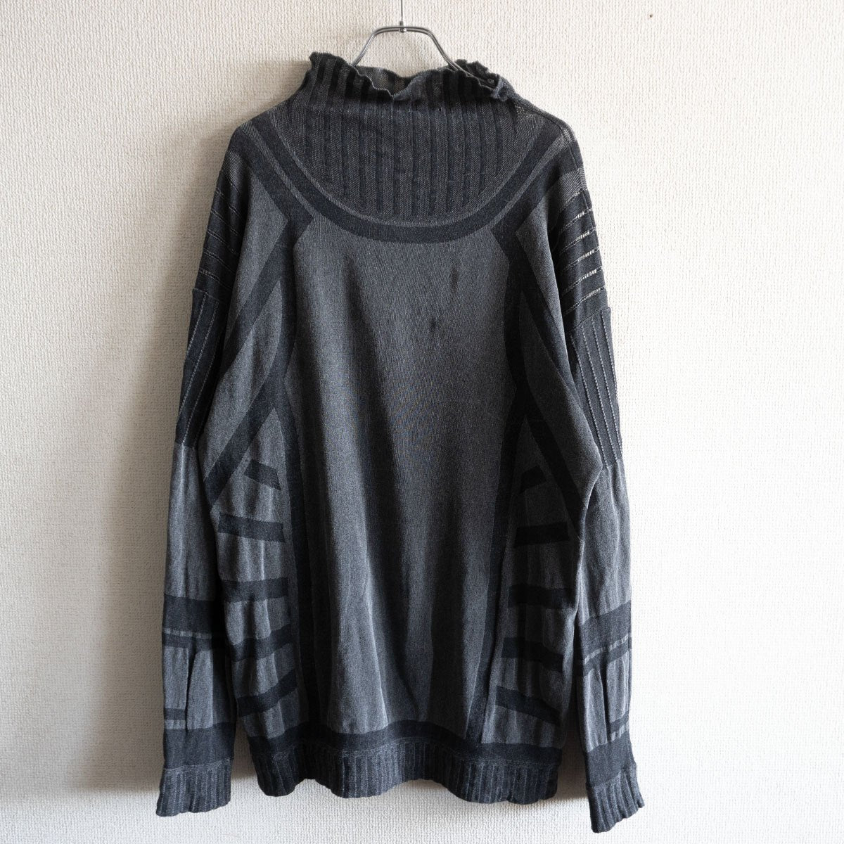A-POC ISSEY MIYAKE High Neck Knit Top T-Shirt Size M
