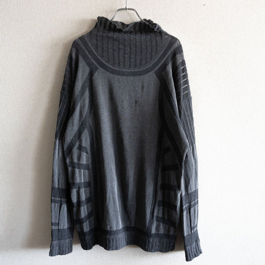 A-POC ISSEY MIYAKE High Neck Knit Top T-Shirt Size M